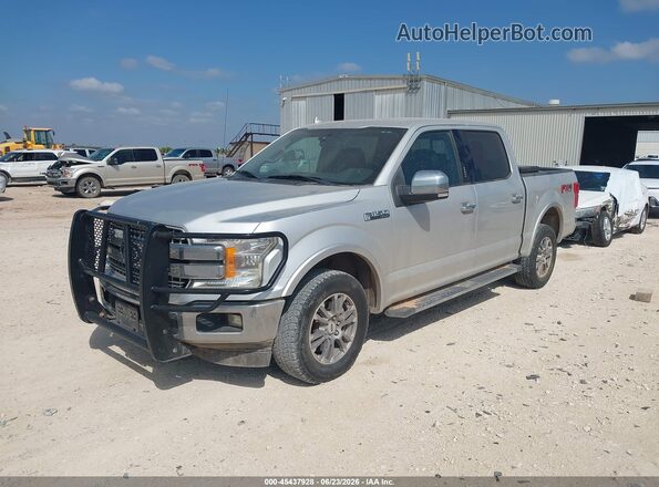1FTEW1EG9JKF35155 2018 FORD F150 Silver Առջևի ձախ երեք քառորդ տեսարան