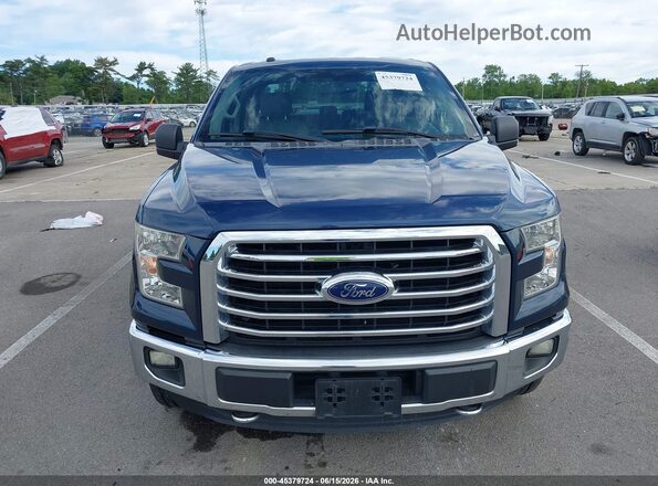 1FTEW1EGXGKE06897 2016 FORD F150 Dark Blue Widok zestawu wskaźników