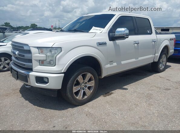 1FTEW1EGXHFA71537 2017 FORD F150 White წინა მარცხენა ხედი სამი მეოთხედიდან
