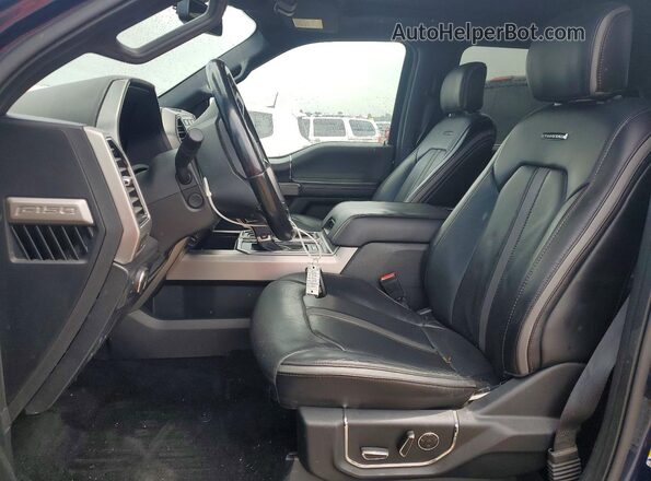 1FTEW1EGXJFA71494 2018 FORD F150 Blue წინა სალონის ხედი