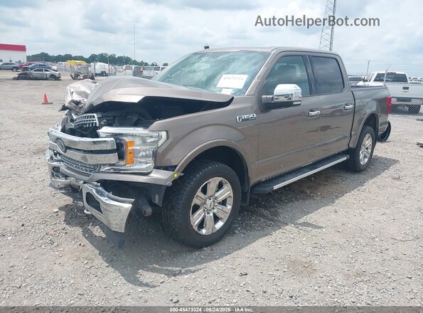 1FTEW1EGXJKF69167 2018 FORD F150 Brown Vista tres cuartos delantera izquierda