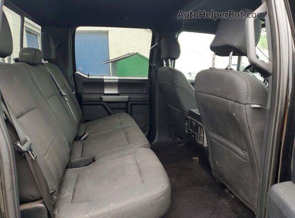 1FTEW1EP0HFA18054 2017 FORD F150 Black Rear seats view