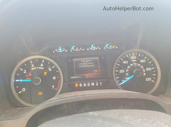 1FTEW1EP0HFC45017 2017 FORD F150 Silver ხელსაწყოთა პანელის ხედი