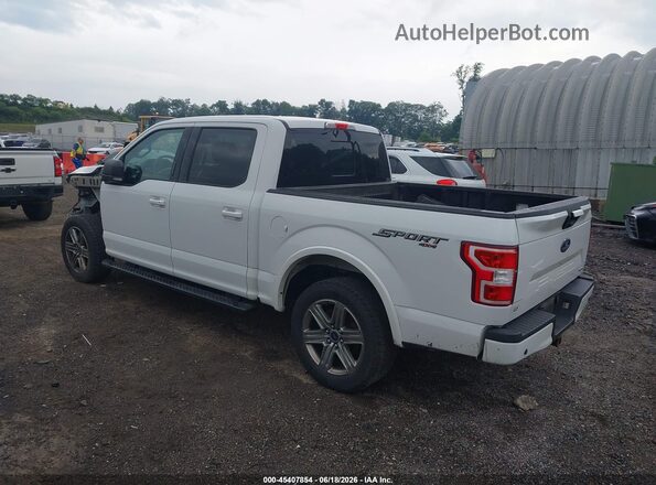 1FTEW1EP0JFD58195 2018 FORD F150 White Trasero izquierdo