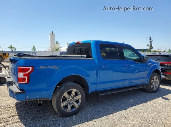 1FTEW1EP0KKD72140 2019 FORD F150 Blue Trasero derecho