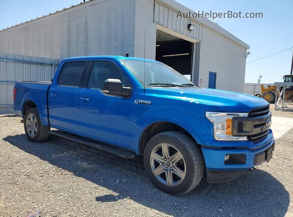 1FTEW1EP0KKD72140 2019 FORD F150 Blue Delantero derecho