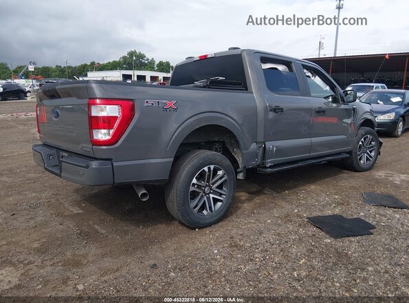 1FTEW1EP0MKD77793 2021 FORD F150 Серый Задняя правая четверть