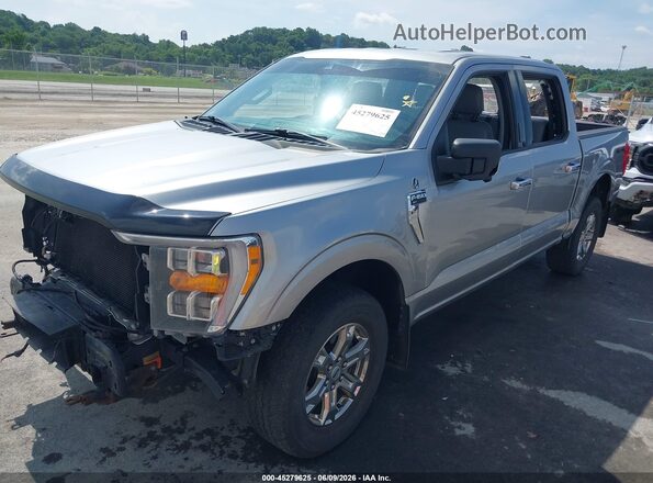 1FTEW1EP0MKE75156 2021 FORD F150 Silver Առջևի ձախ երեք քառորդ տեսարան