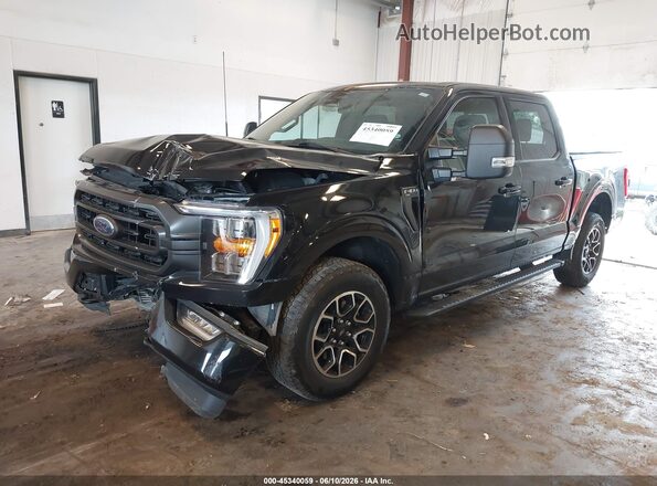 1FTEW1EP0PFA80097 2023 FORD F150 Black Առջևի ձախ երեք քառորդ տեսարան