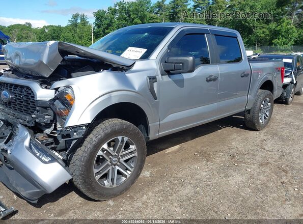1FTEW1EP0PKF86102 2023 FORD F150 Silver Передня ліва чверть