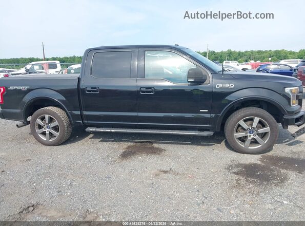 1FTEW1EP1GFB40128 2016 FORD F150 Black Rear interior view