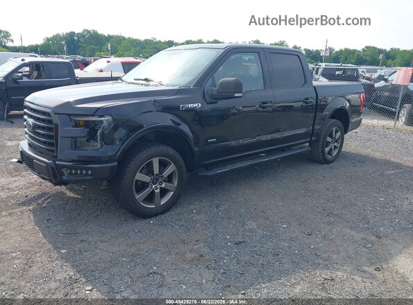 1FTEW1EP1GFB40128 2016 FORD F150 Black Front left