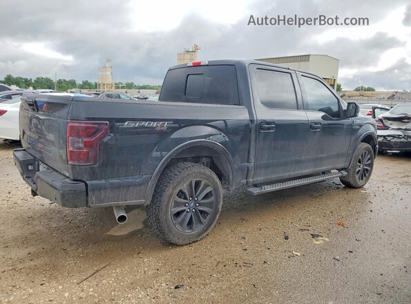 1FTEW1EP1JFB25684 2018 FORD F150 Black Հետևի աջ