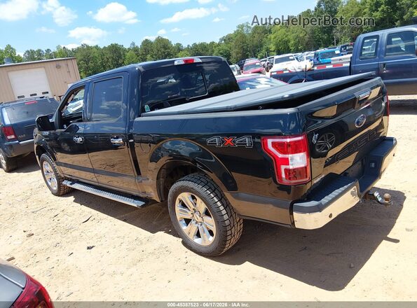 1FTEW1EP1JFB56689 2018 FORD F150 Black Հետևի ձախ