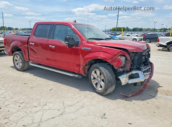 1FTEW1EP1JFC52368 2018 FORD F150 Red Przód prawy