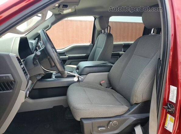 1FTEW1EP1JFC52368 2018 FORD F150 Red Widok wnętrza z przodu