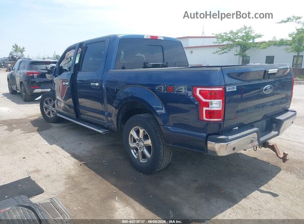 1FTEW1EP1JFD51689 2018 FORD F150 Blue უკანა მარცხენა