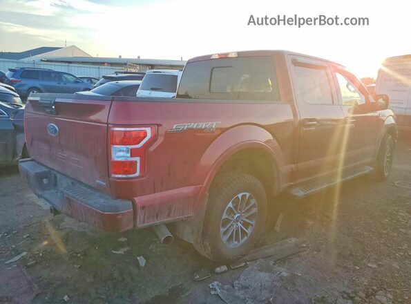 1FTEW1EP1KFC89888 2019 FORD F150 Red Rear right