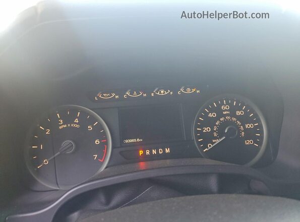 1FTEW1EP1LFB78291 2020 FORD F150 White Вид щитка приладів