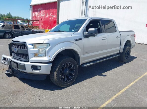 1FTEW1EP2GKD29054 2016 FORD F150 Silver Vista tres cuartos delantera izquierda