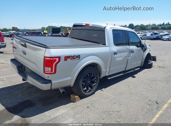 1FTEW1EP2GKD29054 2016 FORD F150 Silver Trasero derecho