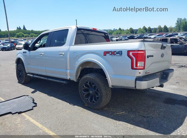 1FTEW1EP2GKD29054 2016 FORD F150 Silver Trasero izquierdo