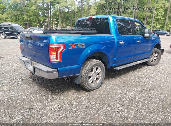 1FTEW1EP2GKE33575 2016 FORD F150 Blue Հետևի աջ