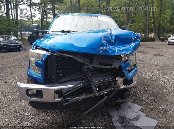 1FTEW1EP2GKE33575 2016 FORD F150 Blue Սալոնի հետևի տեսք