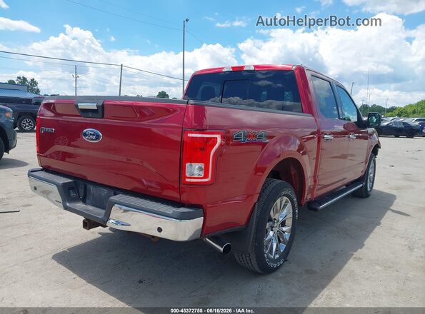 1FTEW1EP2HFA85514 2017 FORD F150 Красный Задняя правая четверть