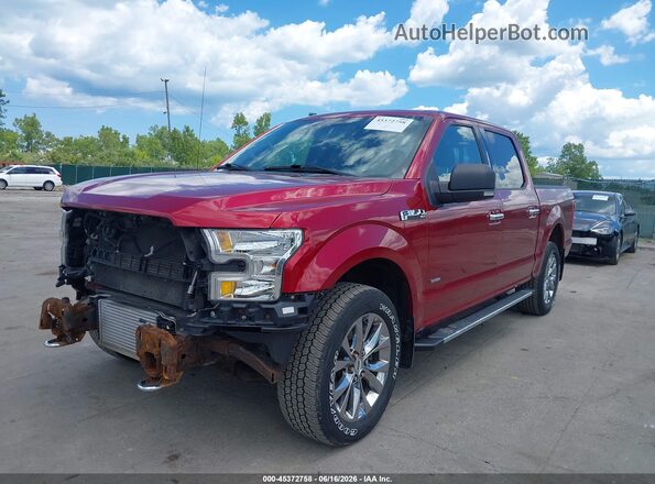 1FTEW1EP2HFA85514 2017 FORD F150 Красный Передняя левая четверть