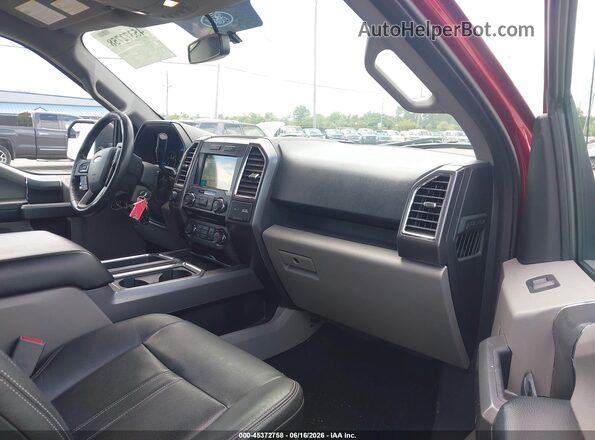 1FTEW1EP2HFA85514 2017 FORD F150 Красный Вид салона спереди