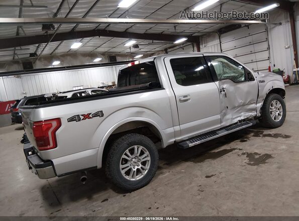 1FTEW1EP2HKC82626 2017 FORD F150 Silver Tył prawy