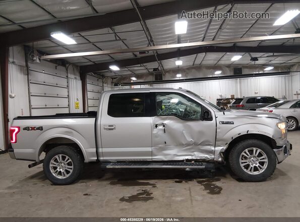 1FTEW1EP2HKC82626 2017 FORD F150 Silver Widok z przodu