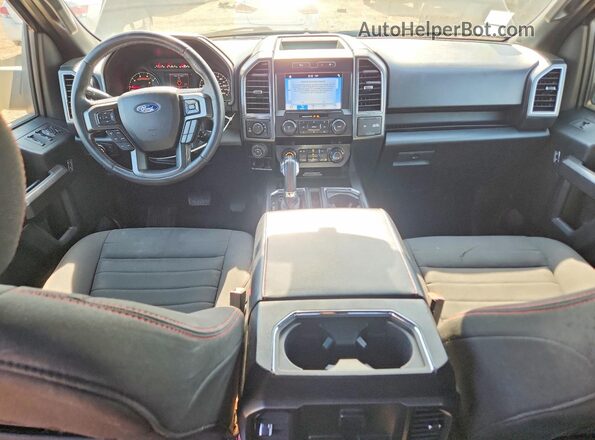 1FTEW1EP2KFA55291 2019 FORD F150 Gray Widok deski rozdzielczej