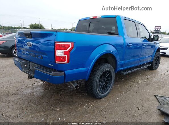1FTEW1EP2LKD03225 2020 FORD F150 Blue Задня права чверть