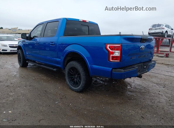1FTEW1EP2LKD03225 2020 FORD F150 Blue Задня ліва чверть