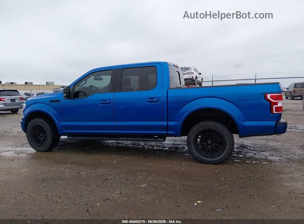 1FTEW1EP2LKD03225 2020 FORD F150 Blue Панорамний вид салону 360°