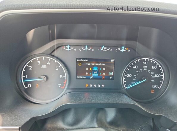 1FTEW1EP2PKF42912 2023 FORD F150 White Սարքավորումների վահանակի տեսք