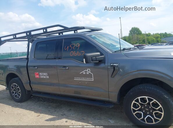 1FTEW1EP2PKG23411 2023 FORD F150 Gray სალონის 360-გრადუსიანი ხედი