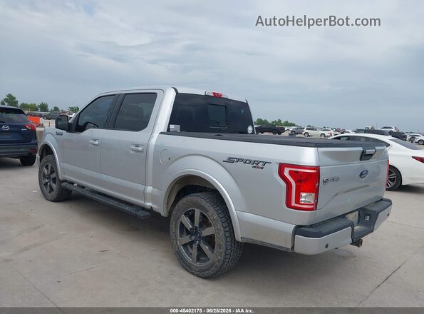 1FTEW1EP3GFD39987 2016 FORD F150 Silver Tył lewy