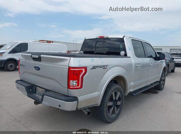 1FTEW1EP3GFD39987 2016 FORD F150 Silver Tył prawy