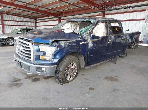 1FTEW1EP3GKD57672 2016 FORD F150 Blue Vista tres cuartos delantera izquierda