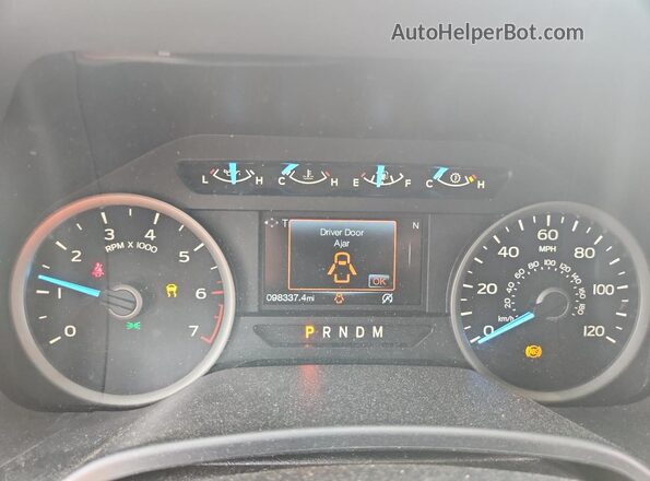 1FTEW1EP3JFB11091 2018 FORD F150 Red Вид щитка приладів