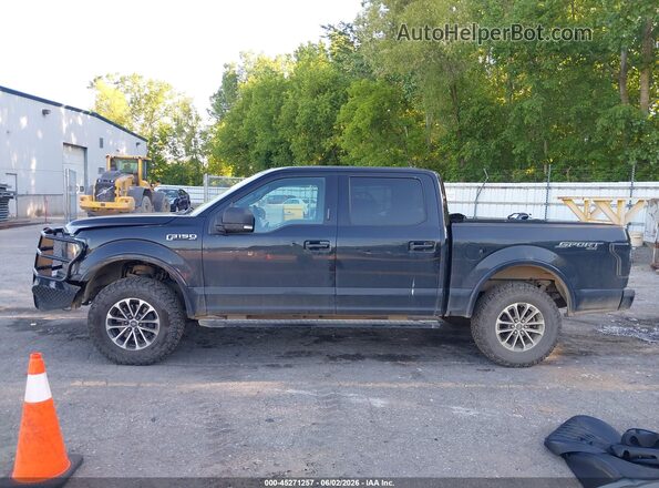 1FTEW1EP3LFB12065 2020 FORD F150 Black Widok wnętrza 360 stopni