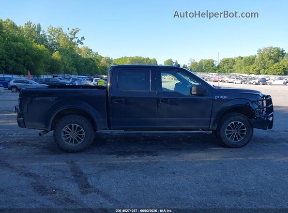 1FTEW1EP3LFB12065 2020 FORD F150 Black Widok wnętrza z tyłu