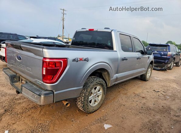 1FTEW1EP3MKE76513 2021 FORD F150 Silver Trasero derecho