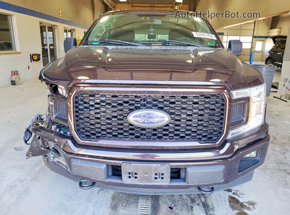 1FTEW1EP4JFA40340 2018 FORD F150 Brown Вид спереду