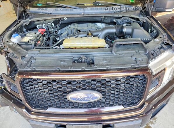 1FTEW1EP4JFA40340 2018 FORD F150 Brown Вид задньої частини салону