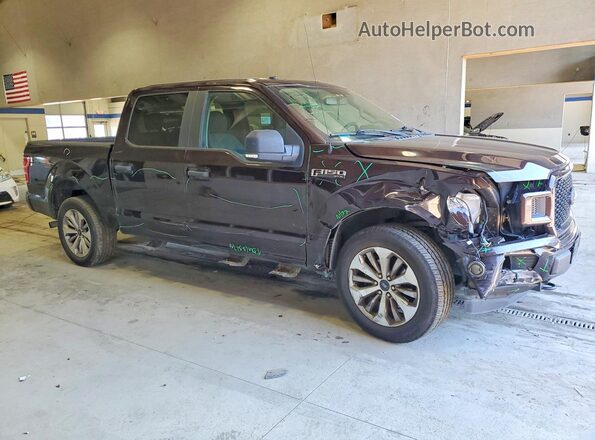 1FTEW1EP4JFA40340 2018 FORD F150 Brown Передня права чверть