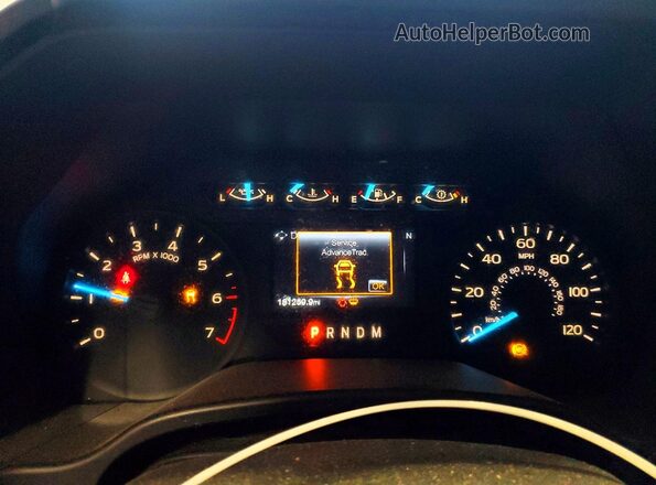 1FTEW1EP4JFA40340 2018 FORD F150 Brown Вид щитка приладів